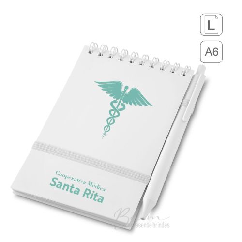 Bloco de anotações personalizado.