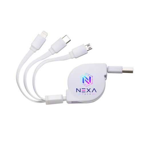 Cabo USB Universal Retrátil personalizado