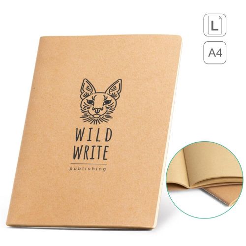 caderno grande A4 ecológico personalizado Alcott 93272
