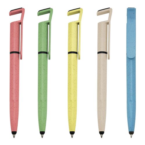 Caneta eco bambu Touch com Suporte 708t